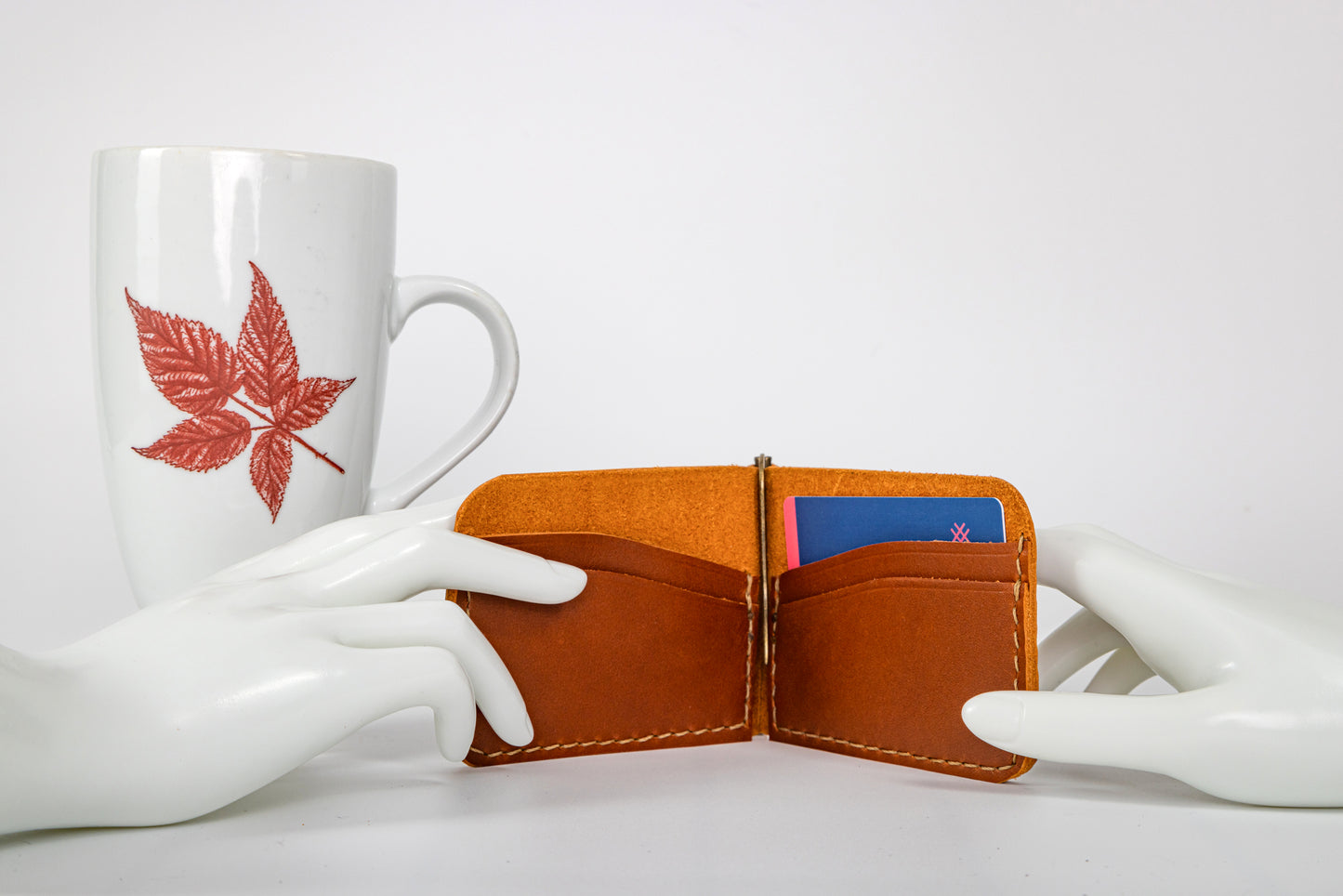 Leather Money Clip Wallet