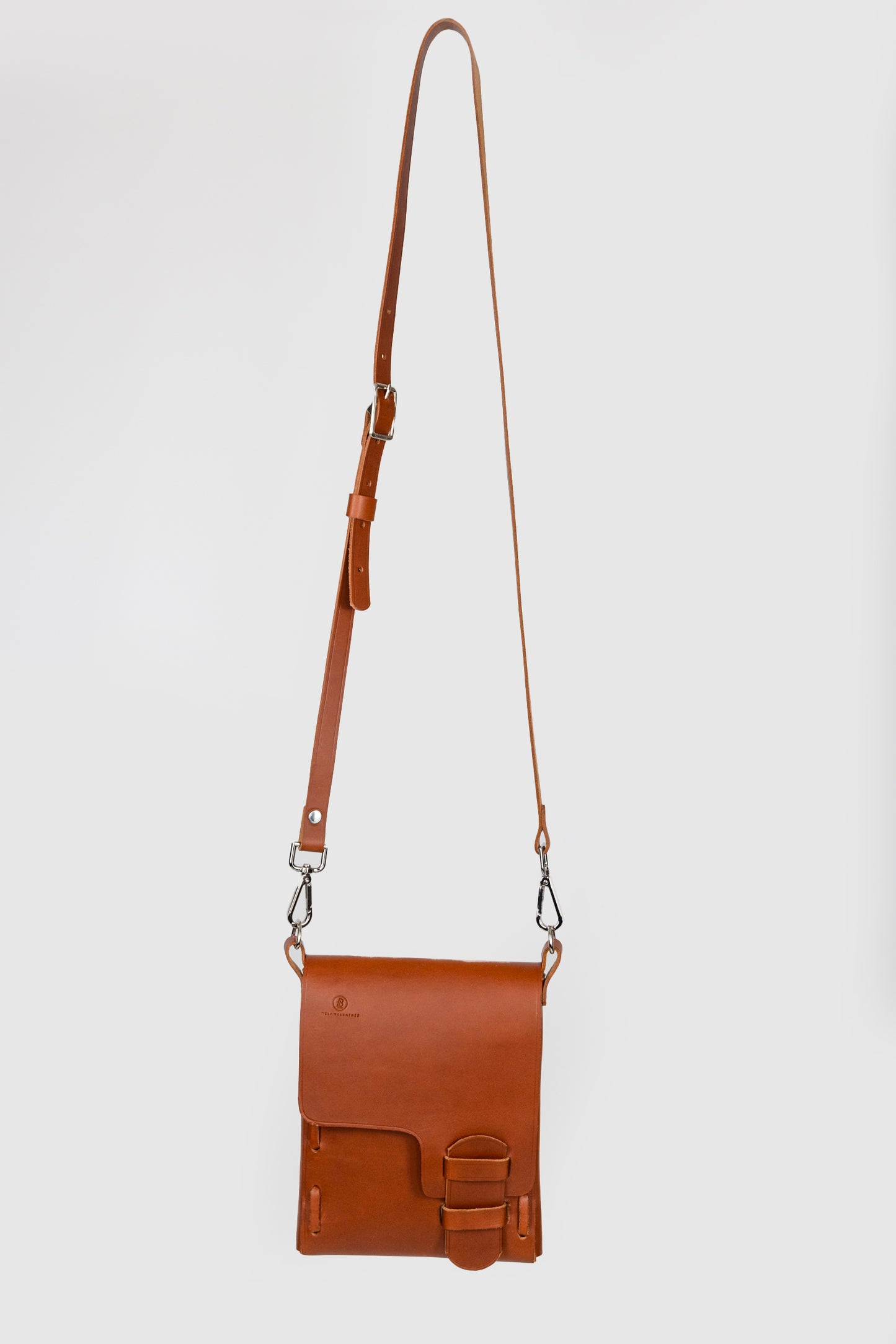 Leather Front Braided Bag