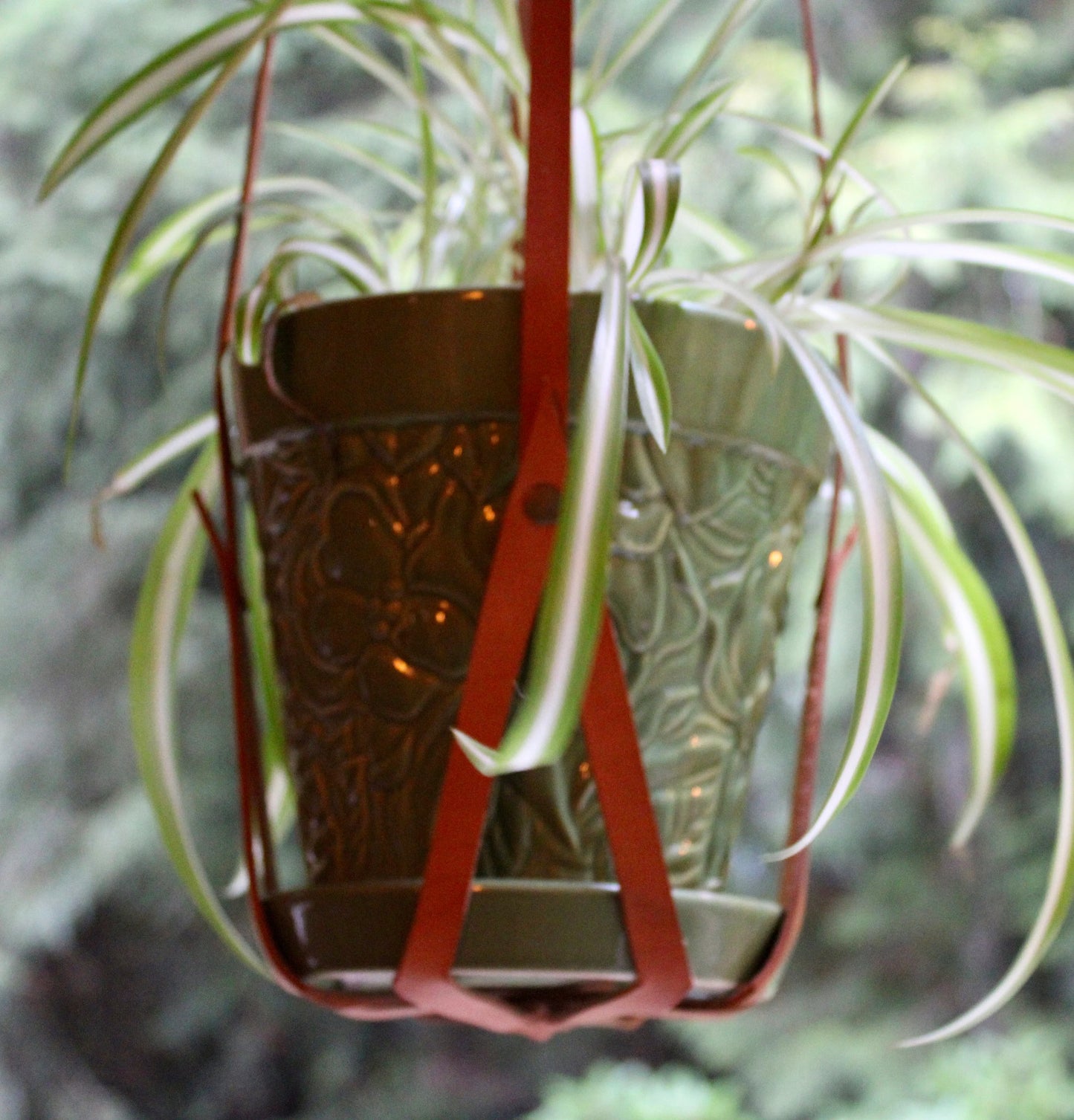 Minimalist Plant Hanger, Plant Mom Gift, Indoor Plant Hanger, Bedroom Wall Hanging, Leather Plant Hangers, Plant Hanging, Leather Home Decor