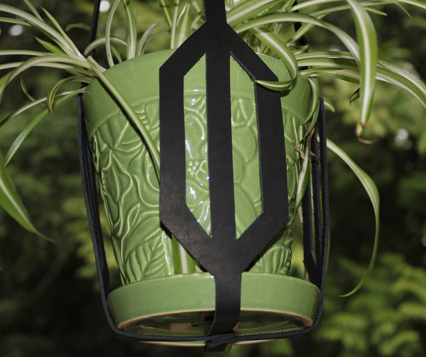Leather Plant Hanger, Handmade Plant Hanger, Leather Plant Hammock, Leather Plant Sling, Leather Plant Holder