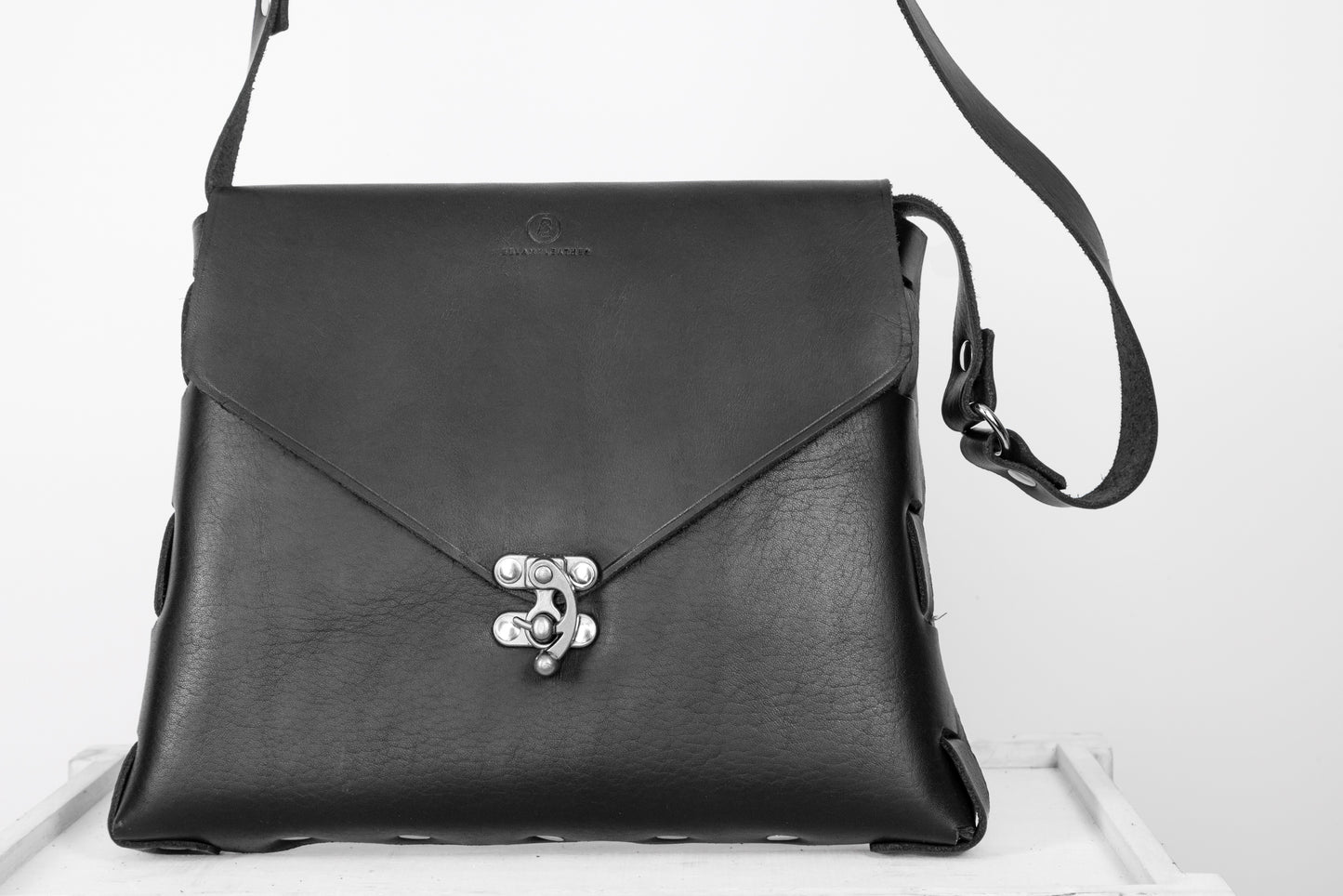 Leather Bottom Rivets Bag