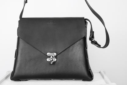 Leather Bottom Rivets Bag