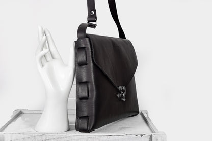 Leather Bottom Rivets Bag