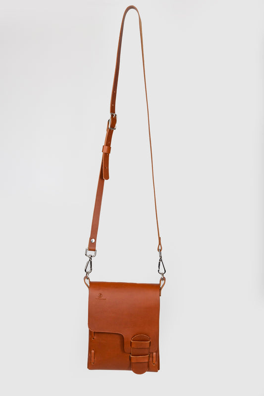 Leather Front Braided Bag