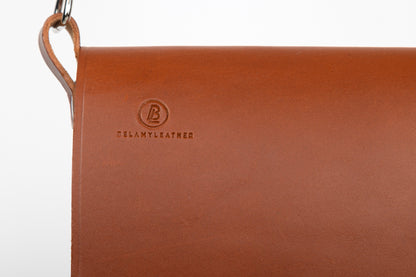 Leather Front Braided Bag